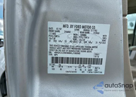 2008 Mercury Mariner Hev from USA, damaged, VIN 4M2CU39H88KJ19095